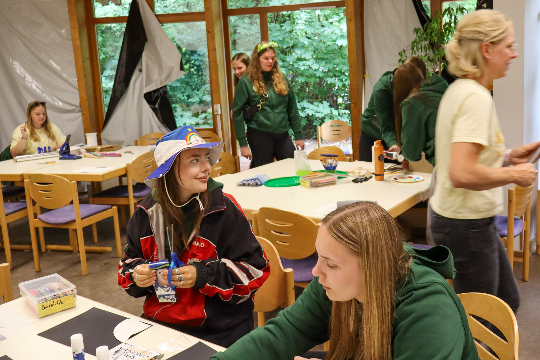 Die Workshops werden vorbereitet.